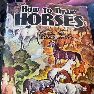 How to Draw Horses Vintage Art Book